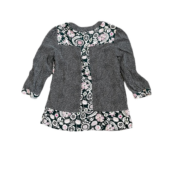 Boden Three Quarter Sleeve Floral Blouse size 8 - Picture 4 of 11